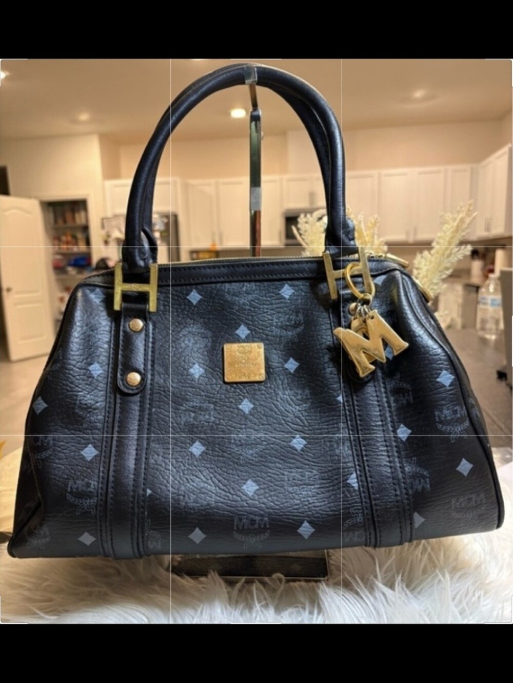 Authentic MCM Monogram Visetos Satchel